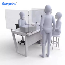 Acryltransparente Isolationsplattschreiber -Bildschirm -Partitionen Niesen die Beine mit Beinen